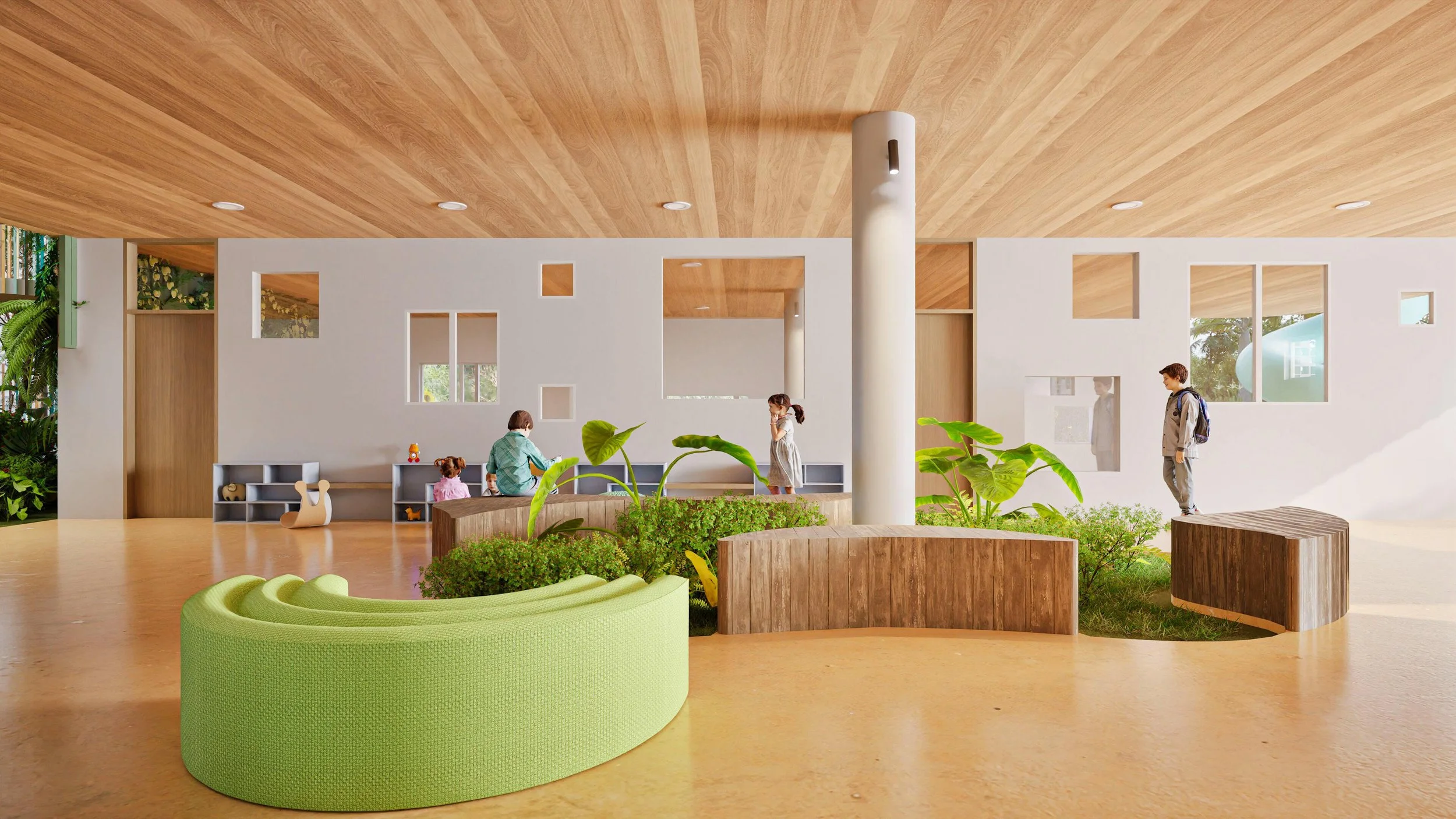 Project — timber-ceiling lobby